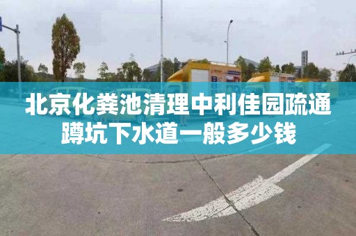 北京化粪池清理中利佳园疏通蹲坑下水道一般多少钱