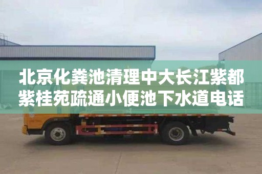 北京化粪池清理中大长江紫都紫桂苑疏通小便池下水道电话