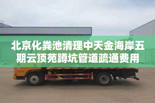 北京化粪池清理中天金海岸五期云顶苑蹲坑管道疏通费用