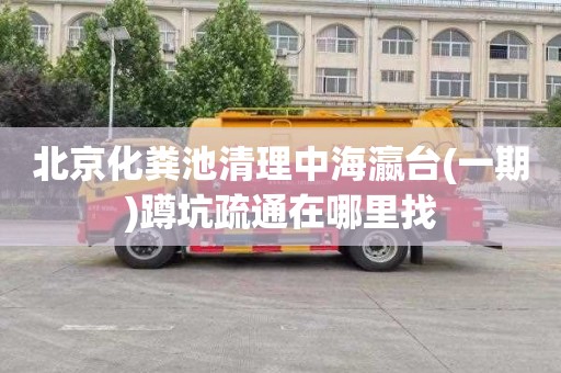 北京化粪池清理中海瀛台(一期)蹲坑疏通在哪里找