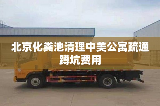 北京化粪池清理中美公寓疏通蹲坑费用