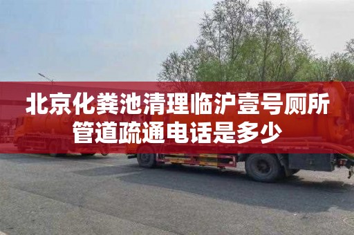 北京化粪池清理临沪壹号厕所管道疏通电话是多少