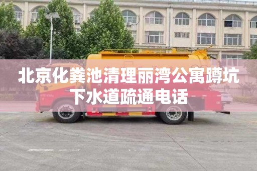 北京化粪池清理丽湾公寓蹲坑下水道疏通电话