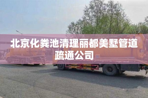 北京化粪池清理丽都美墅管道疏通公司