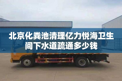 北京化粪池清理亿力悦海卫生间下水道疏通多少钱