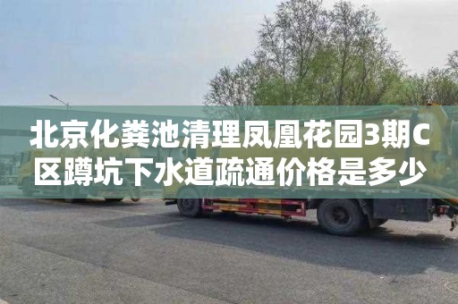 北京化粪池清理凤凰花园3期C区蹲坑下水道疏通价格是多少