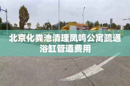 北京化粪池清理凤鸣公寓疏通浴缸管道费用