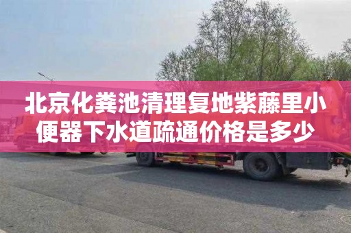 北京化粪池清理复地紫藤里小便器下水道疏通价格是多少