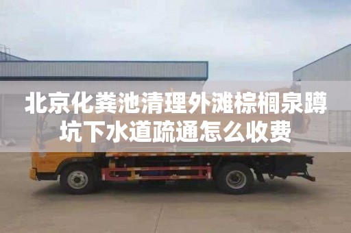 北京化粪池清理外滩棕榈泉蹲坑下水道疏通怎么收费