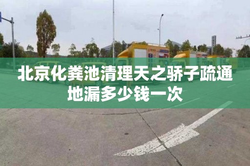北京化粪池清理天之骄子疏通地漏多少钱一次