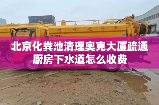 北京化粪池清理奥克大厦疏通厨房下水道怎么收费