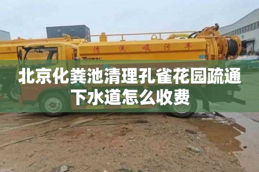 北京化粪池清理孔雀花园疏通下水道怎么收费