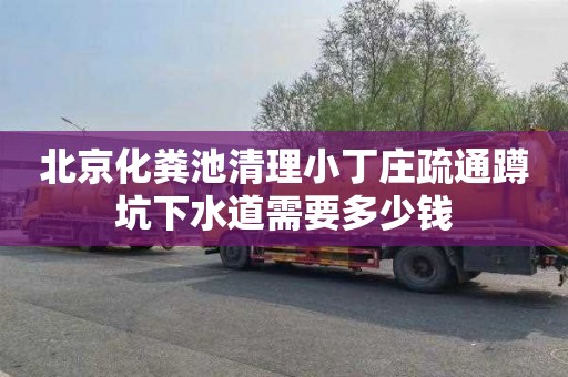 北京化粪池清理小丁庄疏通蹲坑下水道需要多少钱