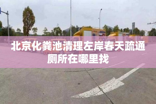北京化粪池清理左岸春天疏通厕所在哪里找