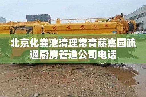 北京化粪池清理常青藤嘉园疏通厨房管道公司电话