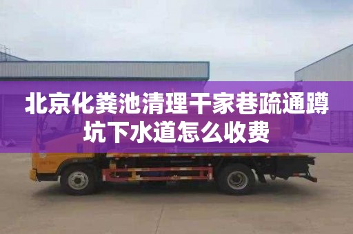 北京化粪池清理干家巷疏通蹲坑下水道怎么收费
