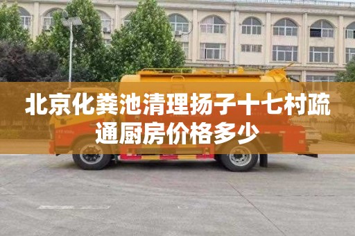 北京化粪池清理扬子十七村疏通厨房价格多少