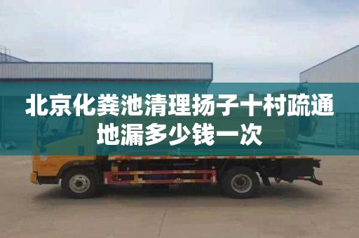 北京化粪池清理扬子十村疏通地漏多少钱一次