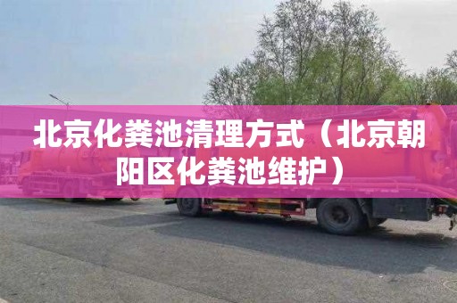 北京化粪池清理方式（北京朝阳区化粪池维护）