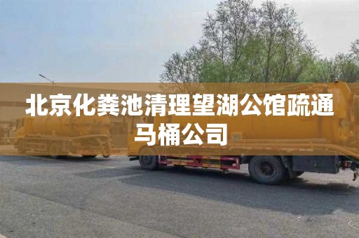 北京化粪池清理望湖公馆疏通马桶公司