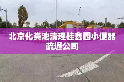 北京化粪池清理桂鑫园小便器疏通公司