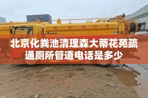 北京化粪池清理森大蒂花苑疏通厕所管道电话是多少