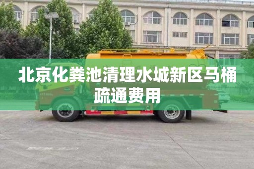 北京化粪池清理水城新区马桶疏通费用