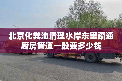 北京化粪池清理水岸东里疏通厨房管道一般要多少钱
