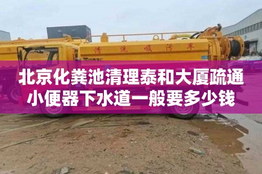 北京化粪池清理泰和大厦疏通小便器下水道一般要多少钱