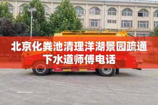 北京化粪池清理洋湖景园疏通下水道师傅电话