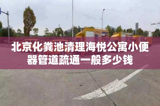 北京化粪池清理海悦公寓小便器管道疏通一般多少钱