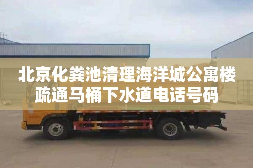 北京化粪池清理海洋城公寓楼疏通马桶下水道电话号码