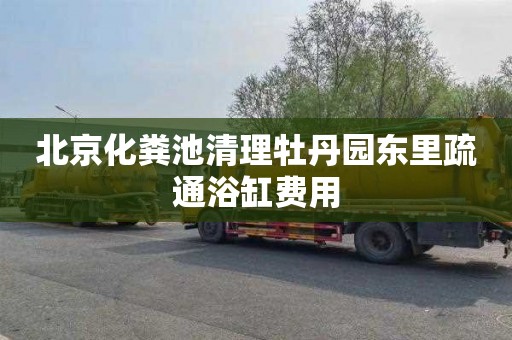 北京化粪池清理牡丹园东里疏通浴缸费用