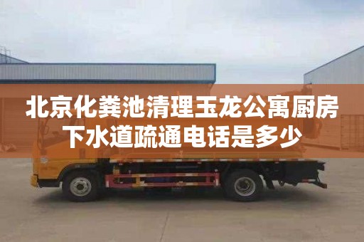 北京化粪池清理玉龙公寓厨房下水道疏通电话是多少