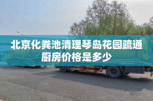 北京化粪池清理琴岛花园疏通厨房价格是多少