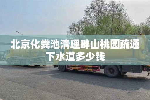 北京化粪池清理畔山桃园疏通下水道多少钱