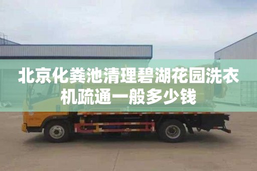 北京化粪池清理碧湖花园洗衣机疏通一般多少钱