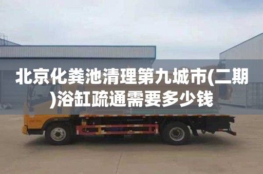 北京化粪池清理第九城市(二期)浴缸疏通需要多少钱