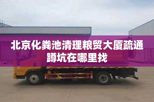 北京化粪池清理粮贸大厦疏通蹲坑在哪里找