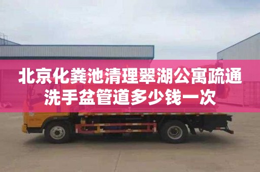 北京化粪池清理翠湖公寓疏通洗手盆管道多少钱一次