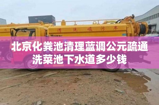 北京化粪池清理蓝调公元疏通洗菜池下水道多少钱