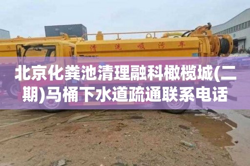 北京化粪池清理融科橄榄城(二期)马桶下水道疏通联系电话