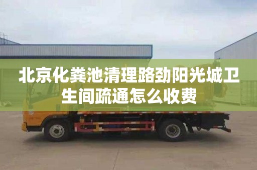 北京化粪池清理路劲阳光城卫生间疏通怎么收费