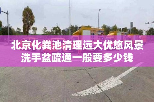 北京化粪池清理远大优悠风景洗手盆疏通一般要多少钱