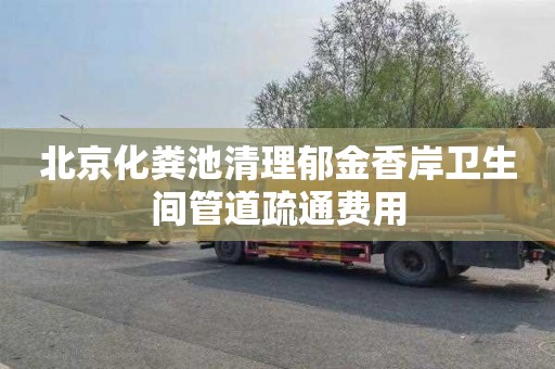 北京化粪池清理郁金香岸卫生间管道疏通费用