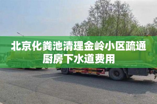 北京化粪池清理金岭小区疏通厨房下水道费用