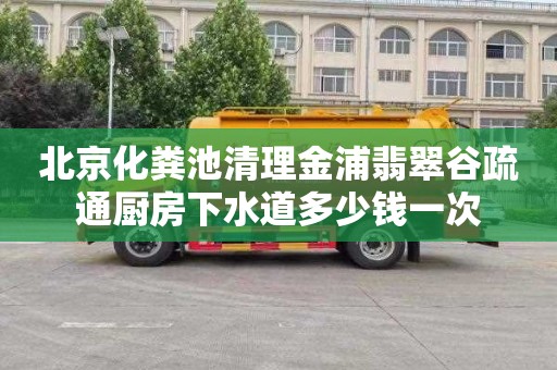 北京化粪池清理金浦翡翠谷疏通厨房下水道多少钱一次