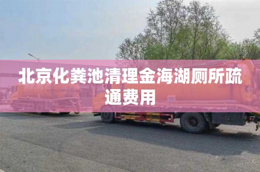 北京化粪池清理金海湖厕所疏通费用
