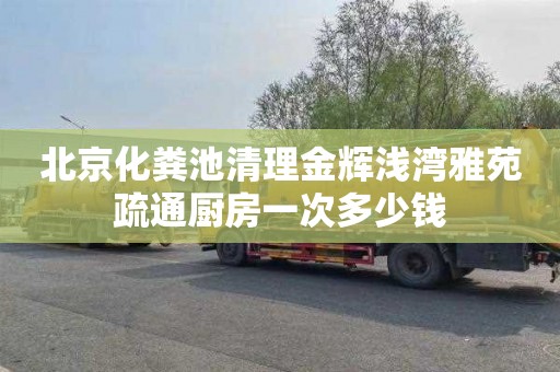 北京化粪池清理金辉浅湾雅苑疏通厨房一次多少钱