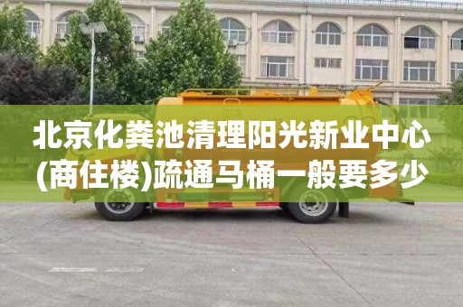 北京化粪池清理阳光新业中心(商住楼)疏通马桶一般要多少钱